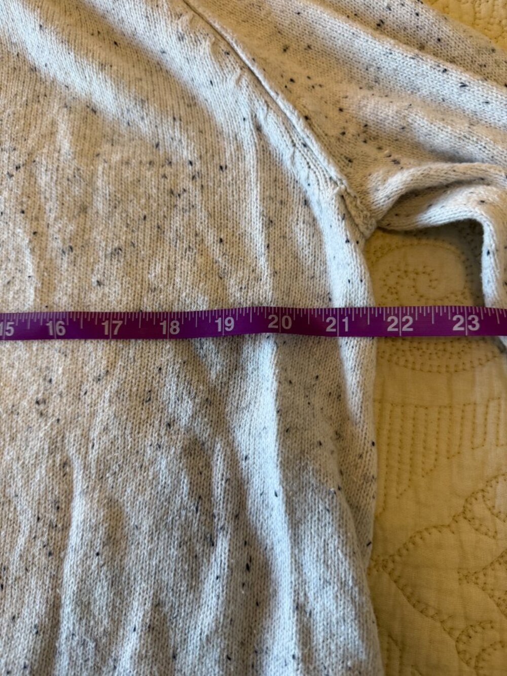 Karen Scott grey speckled crew neck sweater. - Picture 7 of 7